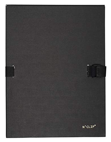 Exacompta Expanding Folder with N'Clip, A4 - Black