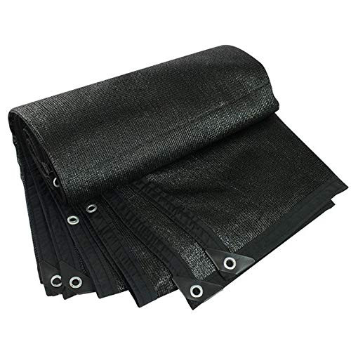 GFDEA 85 percent Black Sunscreen Shade Cloth Edge Thicken Roof Balcony Shading Net -Color - Black, Size - 2x2m- GFDEA 85 percent Black Sunscreen Shade Cloth Edge Thicken Roof Balcony Shading Net -Color - Black, Size - 2x2m-