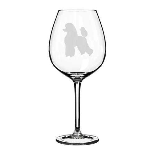 Wine Glass Goblet Poodle -20 oz Jumbo-
