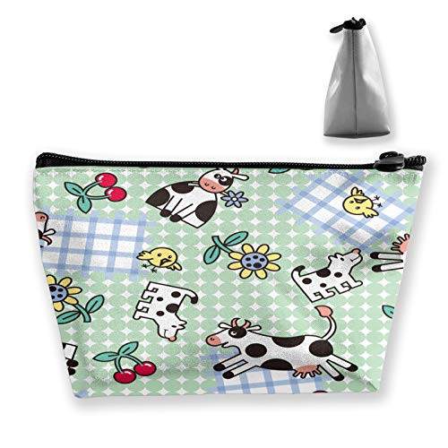 Funny Cow Green Dot Cosmetic Bag Cosmetic Case Toiletry Bag Travel Case Makeup Bag Organizer For Women Travel Gifts Funny Cow Green Dot Cosmetic Bag Cosmetic Case Toiletry Bag Travel Case Makeup Bag Organizer For Women Travel Gifts