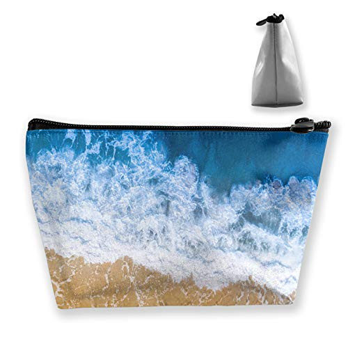 Blue Wave Aerial Beach Cosmetic Bag Cosmetic Case Toiletry Bag Travel Case Makeup Bag Organizer For Women Travel Gifts Blue Wave Aerial Beach Cosmetic Bag Cosmetic Case Toiletry Bag Travel Case Makeup Bag Organizer For Women Travel Gifts