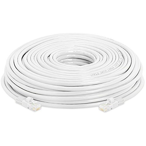 200' FT CAT6 23 AWG RJ-45 Ethernet Network LAN Patch Cable Cord -White- UTP