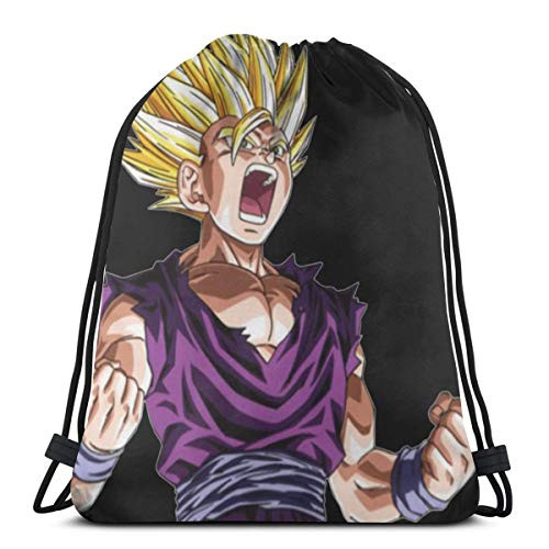 Yasia Gohan - Ssj2 Premium Scoop Drawstring Backpack Sport Bag Gym Sack