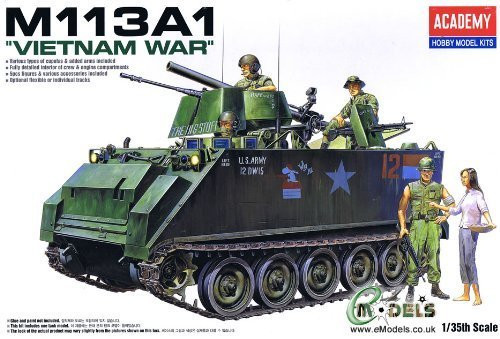 Academy 13266 M113A1 Vietnam Version US Army Personnel Carrier 1/35 Scale Model Kit