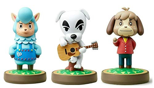 Kaizo - K.K. - Digby - Amiibo -Animal Crossing Series- for Nintendo Switch - WiiU, 3DS 3 Pack -Bulk Packaging-