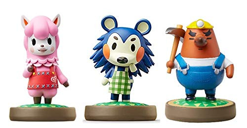 Reese - Mabel - Mr Resetti Amiibo -Animal Crossing Series- for Nintendo Switch - WiiU, 3DS 3 Pack -Bulk Packaging-