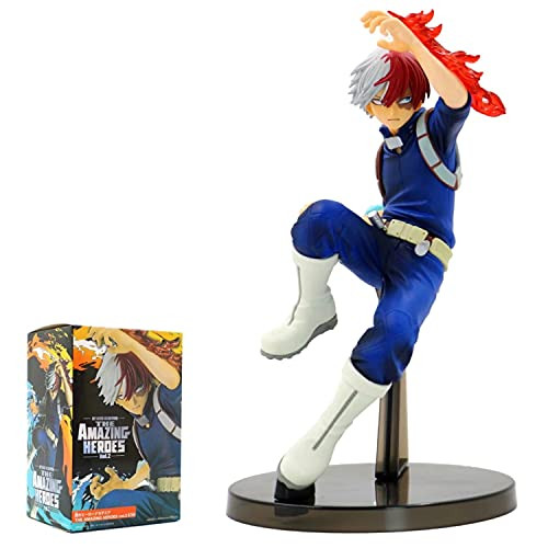 My Hero Academia Figure Shoto Todoroki Anime Figure Statue Figurine Toy Collectible Gift for Birthday -7.5 in- - Todoroki Shoto