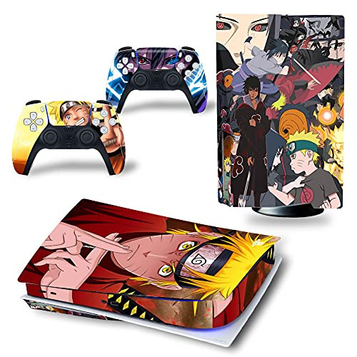 PS5 Console Skin and PS5 Controller Skins Set, Playstation 5 Skin Wrap Decal Sticker PS5 Disk Edition, Anime Decal Kit -Disk Edition-