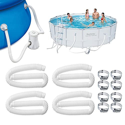 Yoruii Swimming Pool Replacement Hose, Pool Filter Replacement Hose for Above Ground Pools, Pool Pump Replacement Hose,Compatible with Filter Pump 300GPH, 330 GPH, 530 GPH, and 1,000 GPH