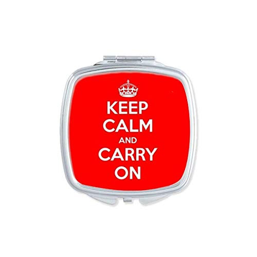 Quote Keep Calm And Carry On Red Mirror Portable Compact Pocket Makeup Double Sided Glass Quote Keep Calm And Carry On Red Mirror Portable Compact Pocket Makeup Double Sided Glass