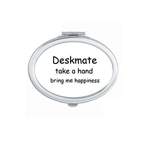 Deskmate Take A Hand Bring Me Happiness Mirror Portable Fold Hand Makeup Double Side Glasses Deskmate Take A Hand Bring Me Happiness Mirror Portable Fold Hand Makeup Double Side Glasses