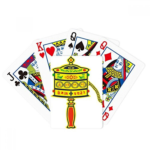 DIYthinker Culture Religion Prayer Wheel Sanskrit Poker Playing Magic Card Fun Board Game