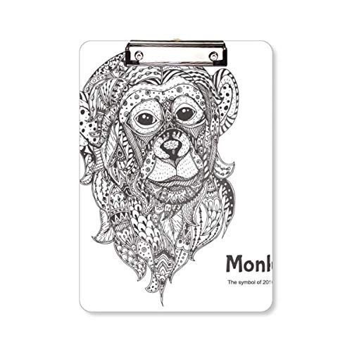 Animal Big Mouth Picture Monkey Clipboard Folder Writing Pad Backing Plate A4