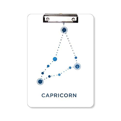 Capricorn Constellation Sign Zodiac Clipboard Folder Writing Pad Backing Plate A4