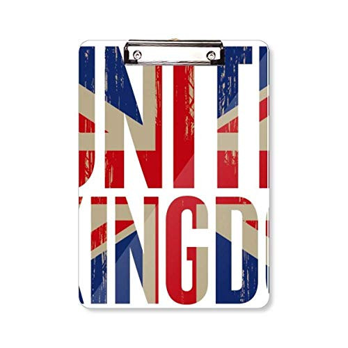 Britain UK Flag Big Ben Union Jack Clipboard Folder Writing Pad Backing Plate A4