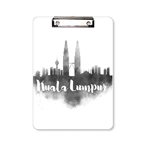Kuala Lumpur Malaysia Landmark Ink City Clipboard Folder Writing Pad Backing Plate A4