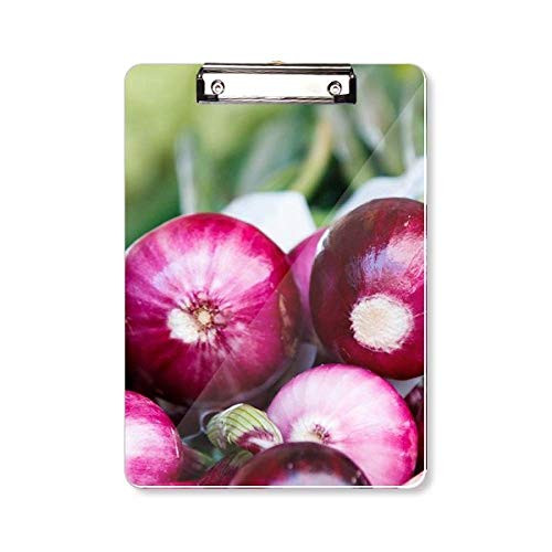 Picture Fresh Temperate Vageable Onion Clipboard Folder Writing Pad Backing Plate A4