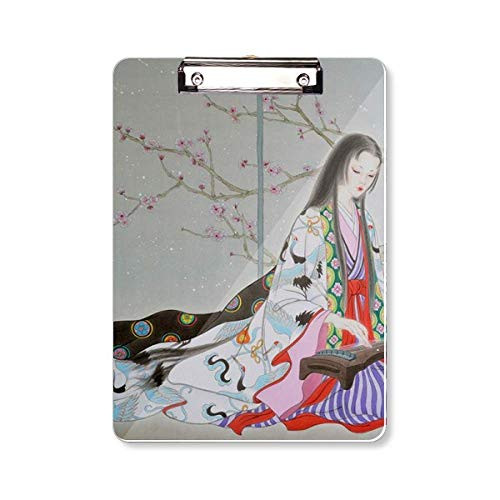 Plum Blossom Beauty Chinese Painting Clipboard Folder Writing Pad Backing Plate A4
