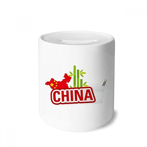 DIYthinker China Map Bamboo Red China Town Money Box Ceramic Coin Case Piggy Bank Gift DIYthinker China Map Bamboo Red China Town Money Box Ceramic Coin Case Piggy Bank Gift