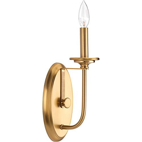 Progress Lighting P710028-109 Tinsley Sconce Brushed Bronze