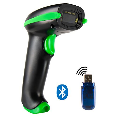 Wireless Barcode Scanner Bluetooth, INKSTYLE 3-in-1 (Bluetooth & 2.4GHz Wireless & USB 2.0 Wired) Bar Code Scanner, Automatic 1D Handheld Laser Bar Code Reader Supports Windows Mac Android iOS