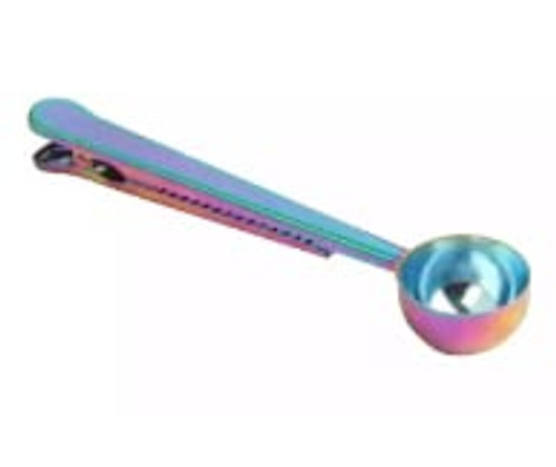 Coffee Scoop Clip - Measuring Spoon Clip - Coffee Measuring Spoon for Ground Coffee - Gold Coffee Scoop - Black Coffee Scoop - Pretty Coffee Scoop - Coffee Espresso Scoop (Black) (Rainbow) Coffee Scoop Clip - Measuring Spoon Clip - Coffee Measuring Spoon for Ground Coffee - Gold Coffee Scoop - Black Coffee Scoop - Pretty Coffee Scoop - Coffee Espresso Scoop (Black) (Rainbow)