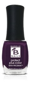 BARIELLE Protect Plus Color Nail Polish - Edgy, A Deep Purple Nail Color with Prosina .45 ounces