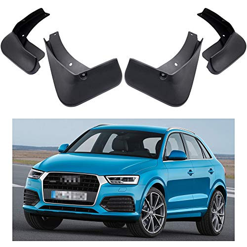MOERTIFEI Car Mudguard Fender Mud Flaps Splash Guard Kit fit for Audi Q3 / Q3 S-line 2015 2016 2017 2018