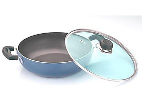 Vinod Non Stick Kadai with steel lid 26 cm with 3 Layer Coating