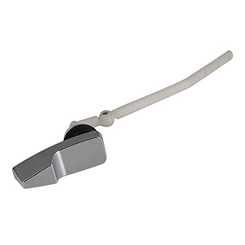 iocean Toilet Tank Flush Lever Replacement Fits Front or Side Mount Toilet Tank Handle, with Adjustable Plastic Toilet Handle and Nut Lock, Fits Most Toilets- Chrome Tank Lever