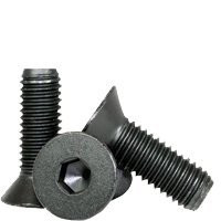 #4-40x3/4",(FT) FLAT SOCKET CAP SCREW, THERMAL BLACK OXIDE, ALLOY (INCH) | Size: #4-40 | Length: 3/4" | alloy_steel | Finish: Black Oxide | Fully Threaded | Coarse Thread | (QUANTITY: 100)