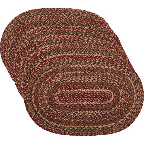 VHC Brands Burgundy Red Primitive Country Tabletop & Kitchen Cider Mill Jute Placemat Set of 6 VHC Brands Burgundy Red Primitive Country Tabletop & Kitchen Cider Mill Jute Placemat Set of 6