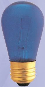 Bulbrite 701311 - 11S14TB - 11 Watt S14 Transparent Blue Sign Bulb
