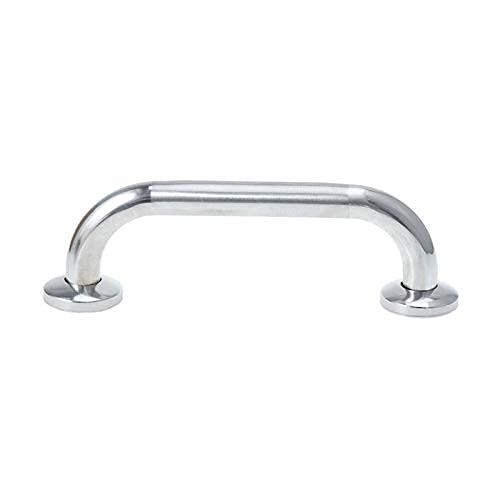 WYBW Handrail Bathroom 1Pc Solid Elders Toilet Bathtub Handrail Safety Grab Bar Stainless Steel Handles Armrest Hand Rail Support Assist Bath Handles Non-Slip/Silver