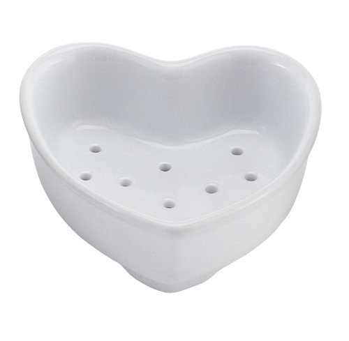 HIC Harold Import Co, Fine White Porcelain, Coeur A La Creme Dish, Heart Shaped Mold, 4-Ounce HIC Harold Import Co, Fine White Porcelain, Coeur A La Creme Dish, Heart Shaped Mold, 4-Ounce