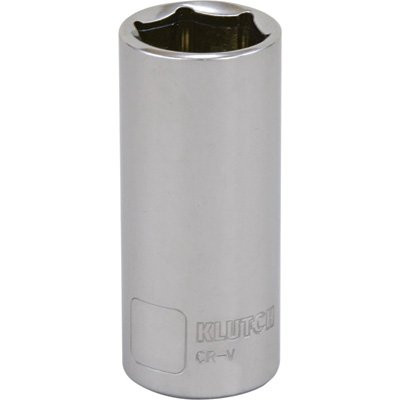 Klutch Deep Socket - Metric, 18mm, 3/8in.-Drive, 6-Pt.