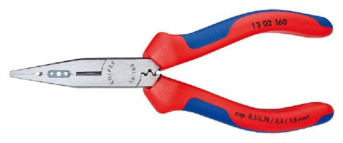 Knipex 13 02 160 SB Electrician's wiring Pliers 6,3" with soft grip in blister packaging