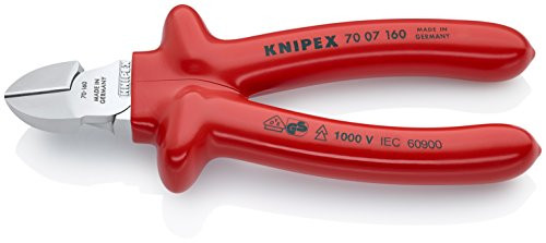 Knipex 70 07 160 Diagonal Cutter 6,3" with dipped insulation