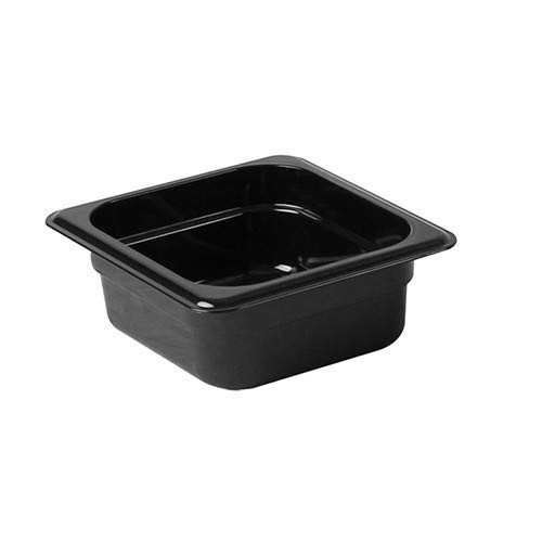 Thunder Group Sixth Size 2 1/2" DEEP Polycarbonate Food PAN, Black