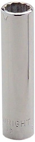 Wright Tool 2610 1/4" Drive 12 Point Deep Socket, 5/16"