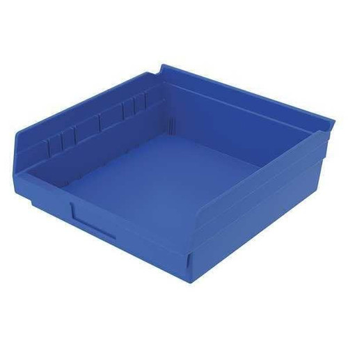 Blue Shelf Bin, 11-5/8"L x 11-1/8"W x 4"H