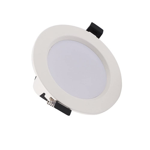 MYKAGS 4.33 Inch Round Recessed LED Ceiling Lights, Baffle Trim, 7W Smart WiFi Dimmable Color RGB Downlight Ceiling, Home Indoor LED Recessed Lighting High Brightness Anti-Glare Spotlights Fashion