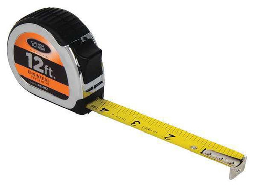 12 ft Engineer's Tape Measure, 5/8 in Blade