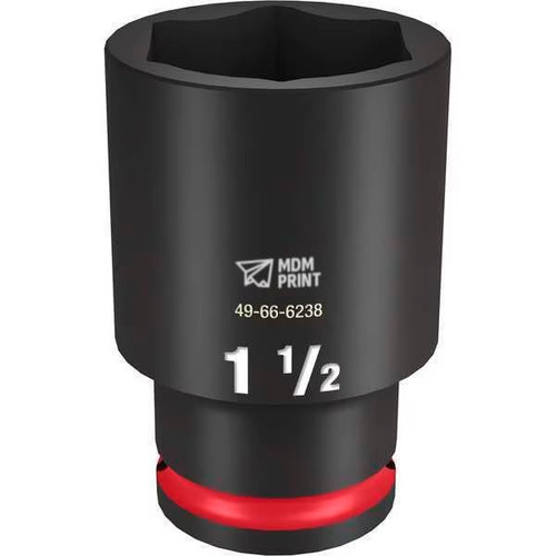 Impact Duty 1/2" Drive 1-1/2" Deep Well 6 Point Impact Socket