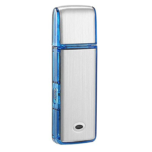 Lgsixe Voice Recorder USB Flash Drive 128Kbps 8gb No Flashing Light When Recording,Compatible with Windows,Mini Listening Devices Record ?Blue?
