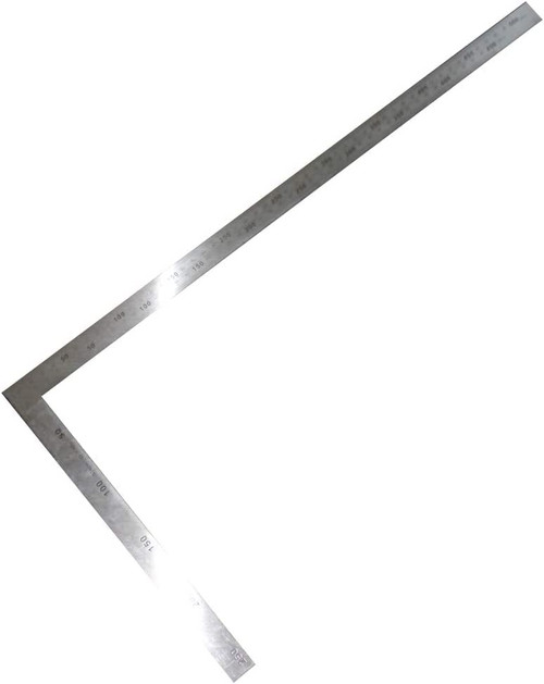 Bettomshin 1Pcs Right Angle Ruler, Framing Square Ruler, 250 x 500mm Stainless Steel, L Shape Ruler, Framing Ruler, Try Square Ruler Tools for Carpenter Engineer