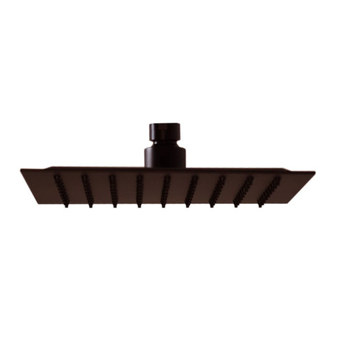 Westbrass SHS88-12 8" Square Thin High Pressure Rainfall Shower Head, Oil Rubbed Bronze