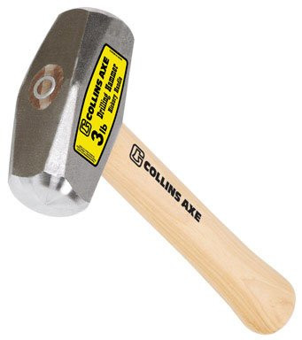 Collins Drilling Hammer 3 Lbs. Hickory Handle