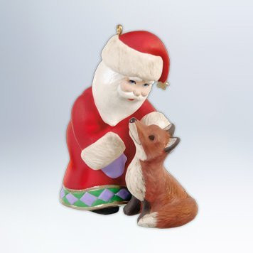 Hallmark Keepsake Ornament A Visit from Santa 4th in Series 2012