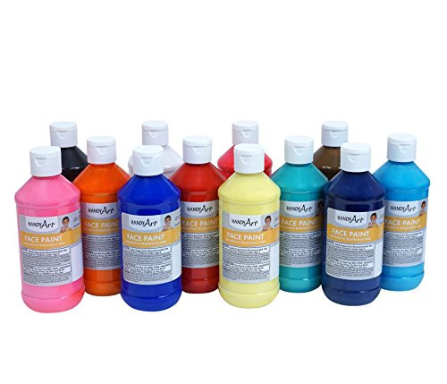 Handy Art® 882-560 Primary Face Paint Kit, Assorted, 8-Ounce